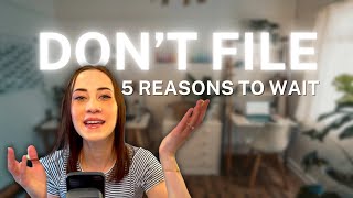 DO NOT RUSH YOUR CASE. 5 Reasons Why You Should Wait to File Your Case. USCIS Family Green Card