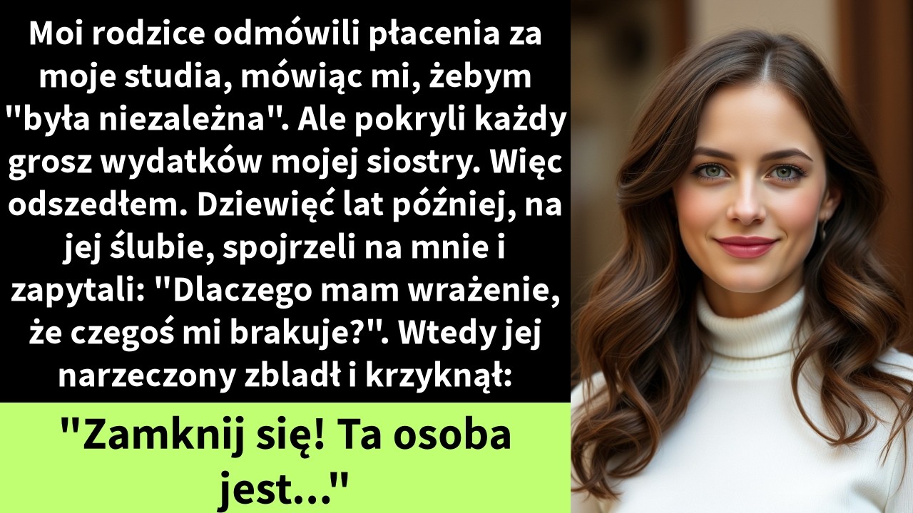 Moi rodzice odmówili płacenia za moje studia, mówiąc mi, żebym 