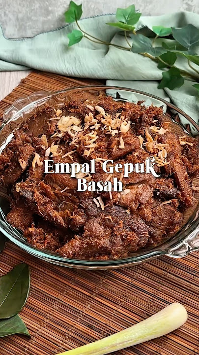Sundanese style Wet Empal Gepuk complete with shrimp paste chili sauce!🤤 #empalrecipe #empalgepuk