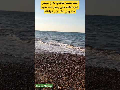 البحر مصدر للإلهام ما إن يجلس المرء أمامه حتى يشعر بأنه مجرد حبة رمل تقف على شواطئه 