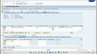 How to create Purchase Order in SAP