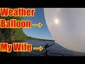 Exploding a GIANT Weather Balloon with Leaf Blower