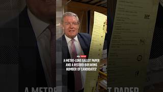 A metre-long ballot paper and a record-breaking number of candidates'