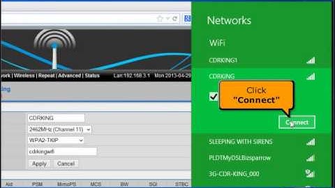 Procedure on how to configure DHCP Connection in CW MiniAP using Windows 8