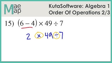 KutaSoftware: Algebra 1-  Order of Operations Part 2
