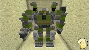 Minecraft - How To Build Transformers 5 Onslaught Robot Mode!