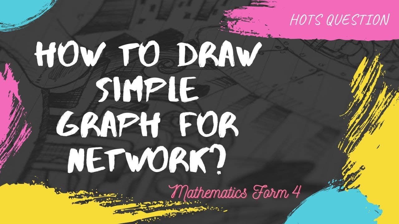 Network in Graph Theory : How to draw simple graph (HOTS) - YouTube