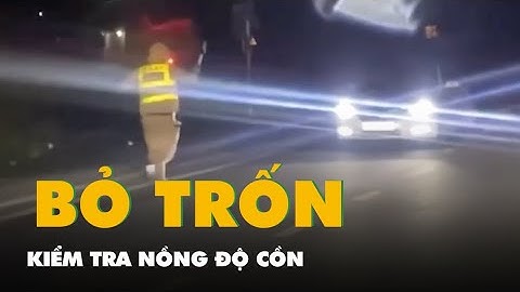 Video tài xế trốn kiểm tra nồng độ cồn, lùi xe xuống ruộng ở Thái Nguyên