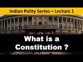 Indian Polity lecture 1 : What is a Constitution ( in Hindi and English )