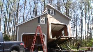 2 Story 2 Car Garage Here is an example of how a Basic 2 story 2 car garage is built.