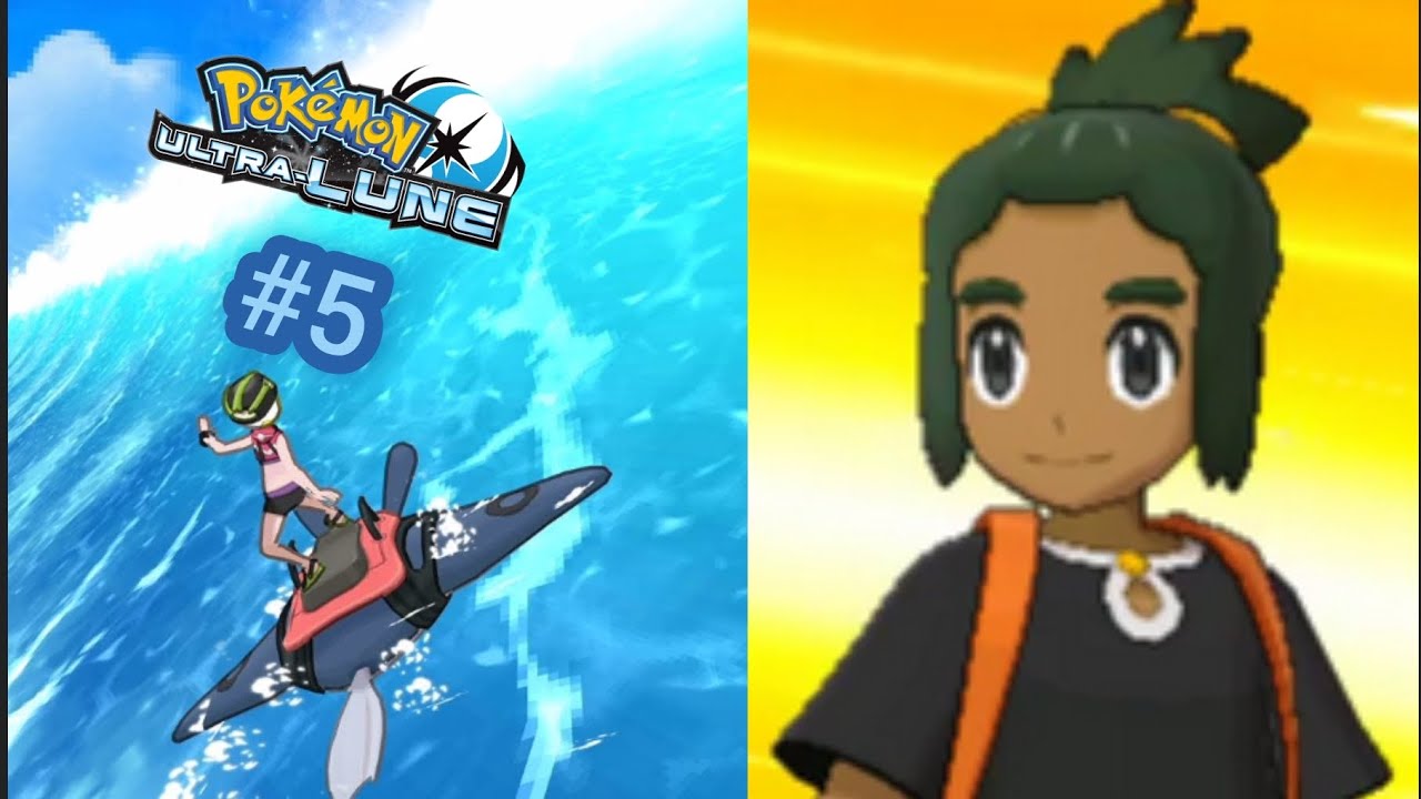 Surf a dos de Demanta + combat contre Tili ! Pokemon Ultra Lune 