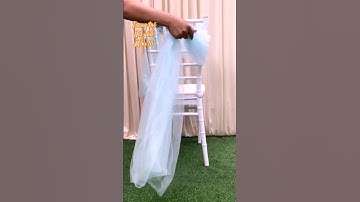 [Mẫu 10] Cách trang trí nơ ghế đám cưới đơn giản dễ làm #wedding #chairdecor #decor #tamyenwedding