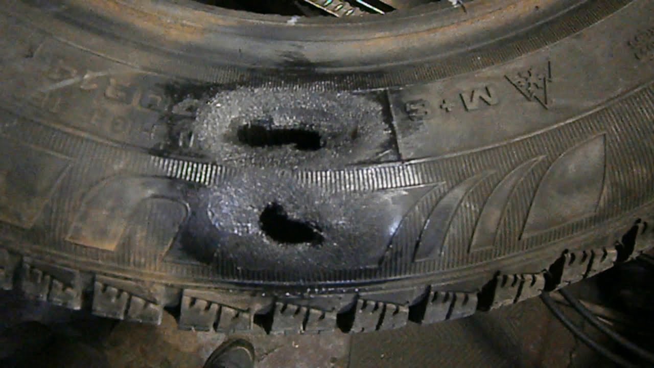 Как отремонтировать боковой порез шины своими руками - фото