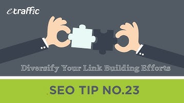 SEO TIP 23 | Diversify Your Link Building Efforts
