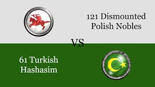 Medieval 2 Total War | [Poland] Dismounted Polish Nobles vs [The Turks] Hashashim
