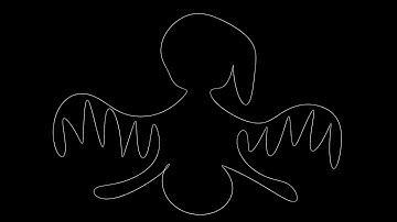 Bad Apple animated with only 48 Fourier frequencies