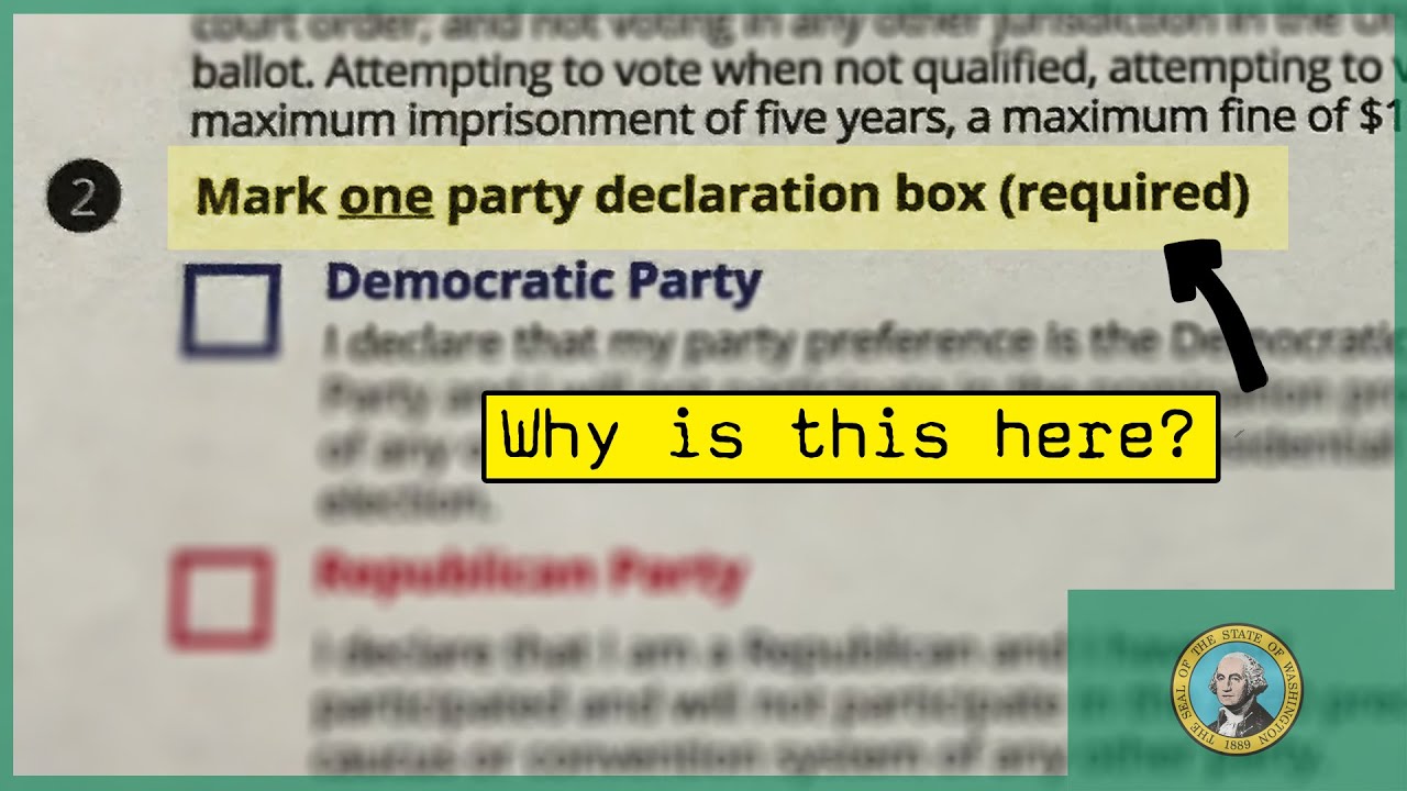 Why Does Washington State Require Party Affiliation To Be On Outside Of Why Does Washington State Require Party Affiliation To Be On Outside Of