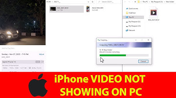 iPhone Large Video Not Showing Up on PC | Can