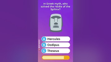 In Greek myth, who solved the riddle of the Sphinx? NCILJ #QuizMagic #ViralQuiz