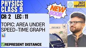 Class 9 Physics | New Book 📘 Chapter 2 Lecture 11 | Area under Speed-Time Graph | Distance Covered