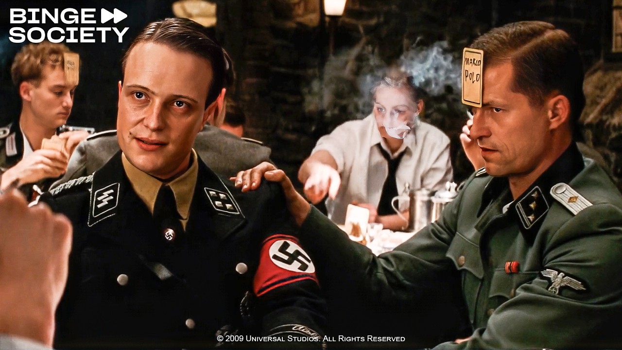 Inglourious Basterds (2009): 'How many glasses?' Full Scene
