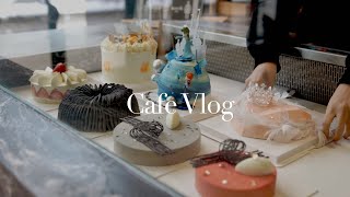 CAFE/BAKERY VLOG Vo.8 | Snow Day Making Custom Cakes | Cake Coffee Shop Daily Routine | 多伦多蛋糕店日常