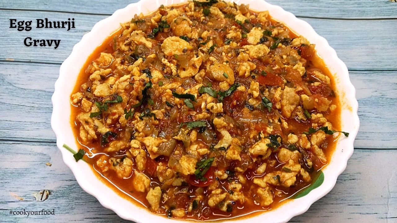 Egg Bhurji Gravy अंडा भुर्जी ग्रेवी Street Style Egg Bhurji Anda Bhurji Gravy Egg Bhurji