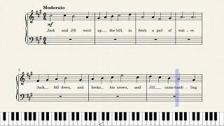 Jack and Jill (for Beginner's Piano)