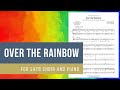 Over the Rainbow | SATB Choir, Piano, showband | Arr. Garrett Breeze &amp; Mike Raunick | Score Video