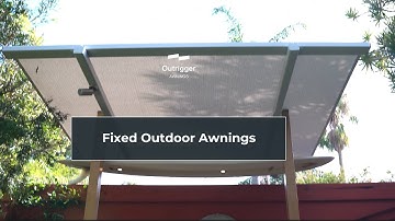 Fixed outdoor awnings for year round protection from the sun and rain #awning #outdoorliving #shade