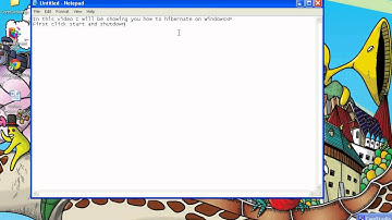 How to Hibernate In WindowsXP