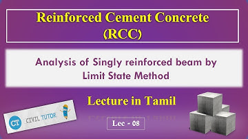 Analysis of Singly reinforced beam by Limit State Method -DRC - Lecture - 08 - Civil Tutor.
