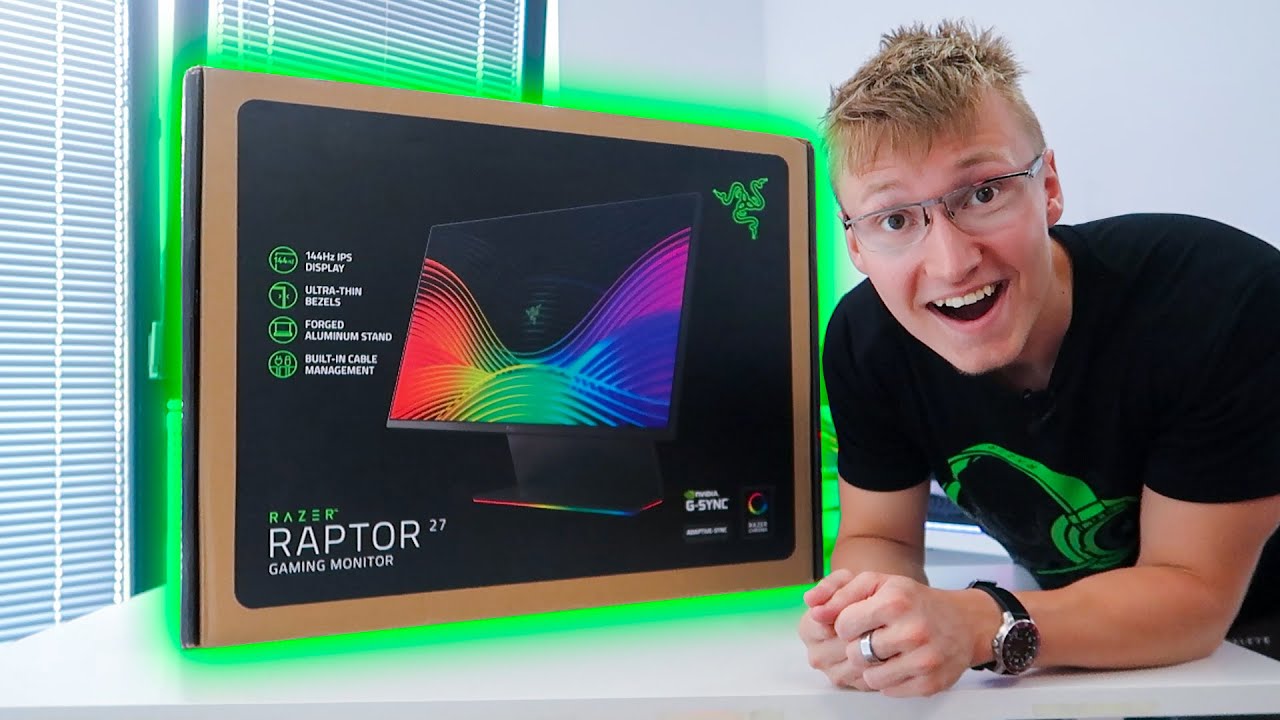 RAZER sent me their RAPTOR 27" Gaming Monitor - YouTube