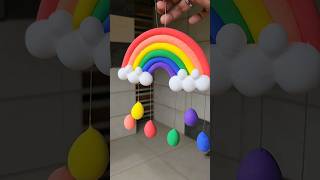 DIY Rainbow hanging || Cute and simple decoration .                    #trending #viral #diy #shorts