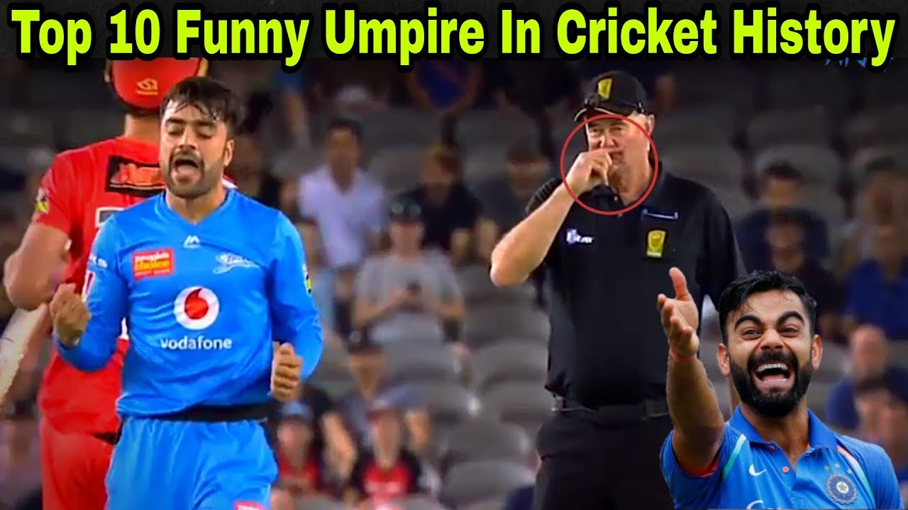 Top 10 Funny Umpires In Cricket History | Cricket Funny Moments | Funny ...