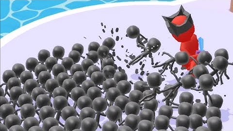 Crowd Runners 3d - 21-22 | Mobile Gameplay Walkthrough iOS,Android Game Stick Colors Max Level 2021