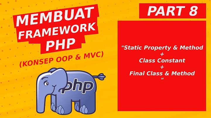 Cara menggunakan php final const