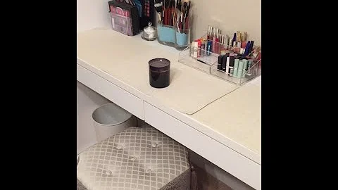 ASMR. Soft spoken. Makeup collection and storage.