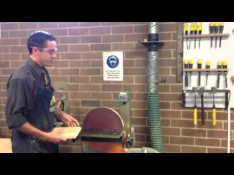 Someone Using Disc Sander Disc Sander Basics - YouTube