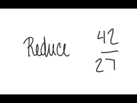 Fractions: Simplify 42/27 - YouTube