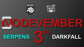 Blender Nodevember 3rd Spec-Ops and Modifiers - Serpens and Darkfall