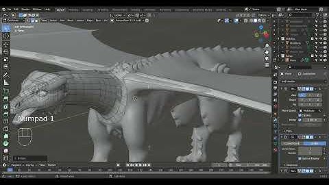 Blender Tutorial | Dragon Retopology Part 2