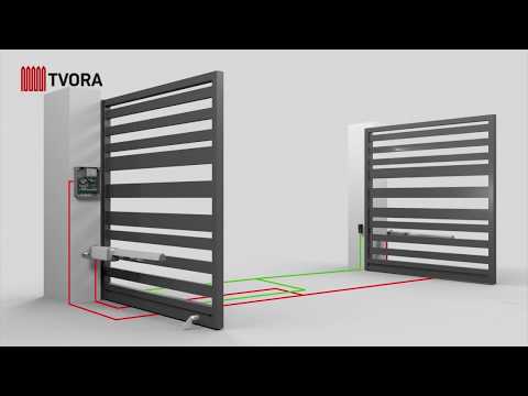 Swing gates BFT Phobos installation Tvora