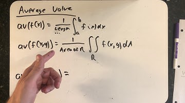 The average value of a function on 3 variables