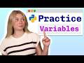 [Practice Problems] Python Variables - Visually Explained