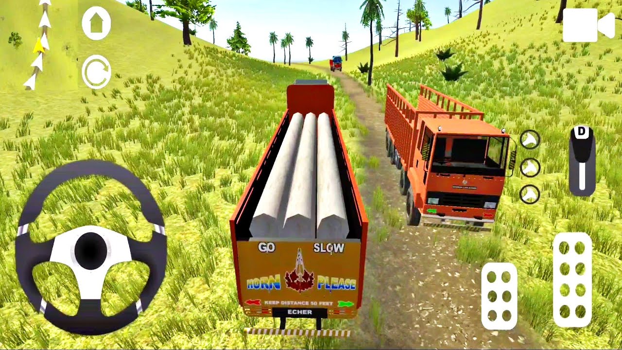 Uphill Mountain Truck Driving || Offroad Indian Truck Simulator Games || Android Gameplay