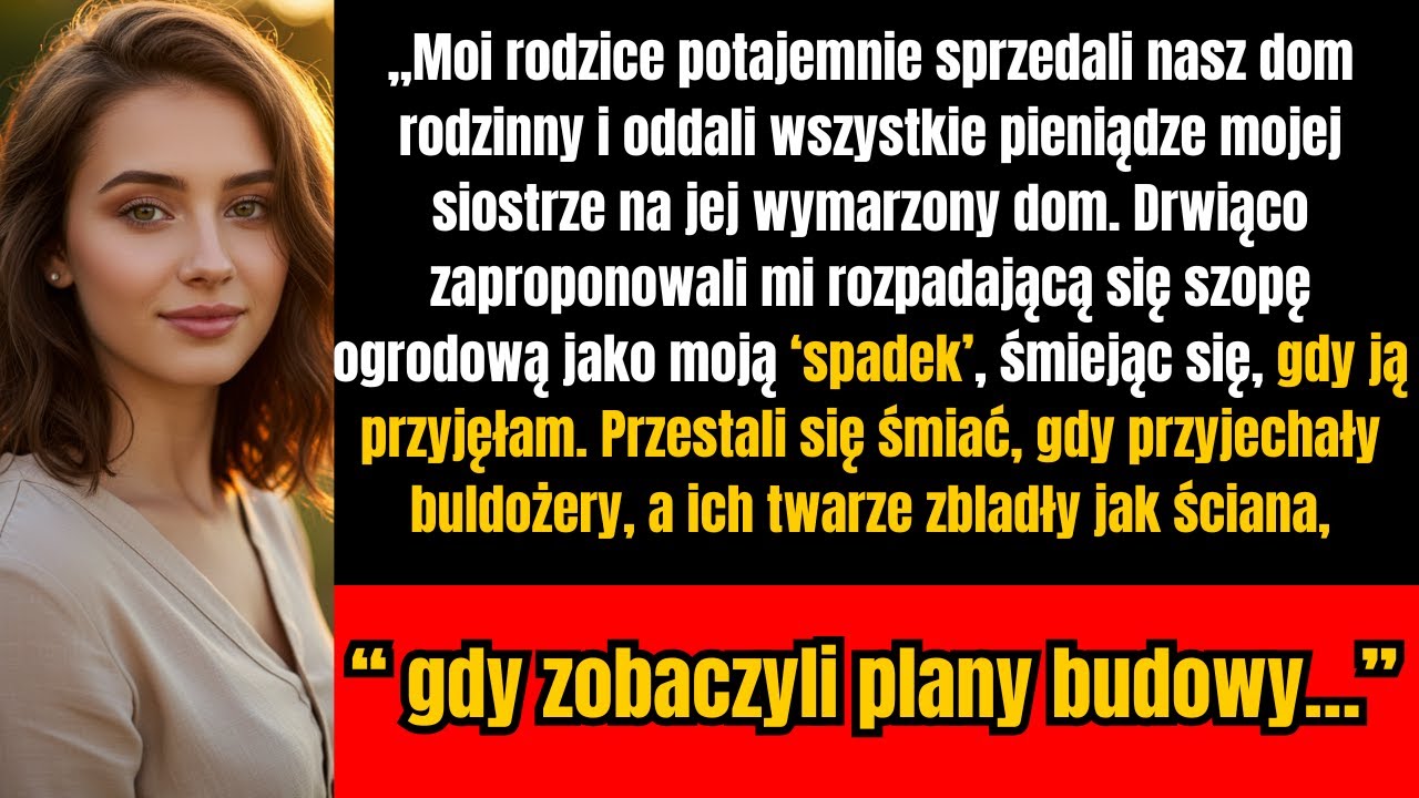 Rodzina dała siostrze willę, a mi szopę — aż przyjechały buldożery