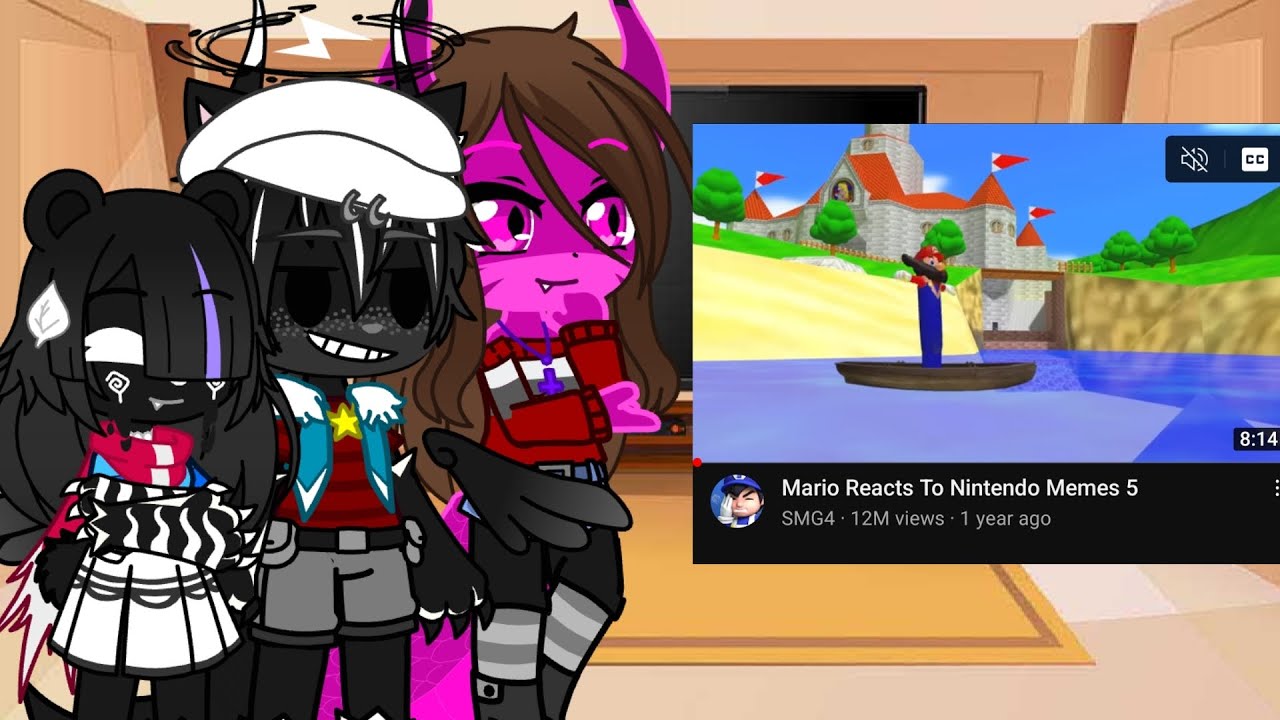 My Gacha Oc's React to Mario Reacts to Nintendo Memes 5 [