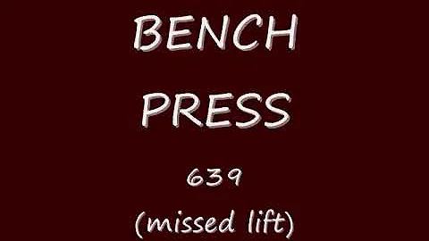Sci*Fit Powerlifting Team - Ronnie Bush - 628 Benc...