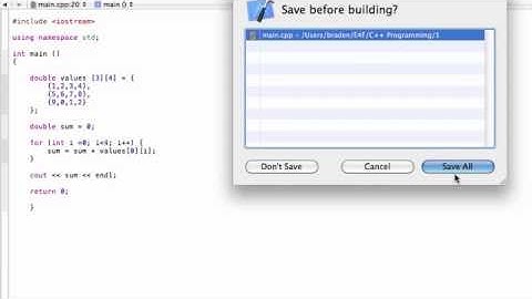 Introduction to 2D arrays (C++ programming tutorial)